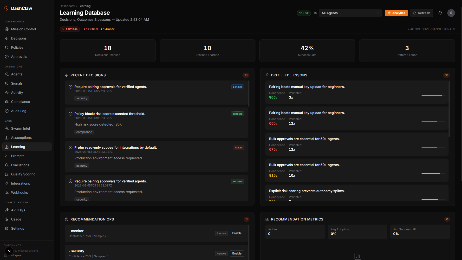 OSuite Learning Analytics